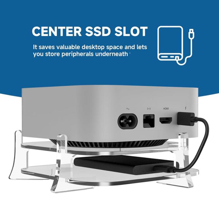 For MAC Mini M4 Desktop Acrylic Storage Bracket(YX146) - MINI PC Accessories & Gadgets by buy2fix | Online Shopping UK | buy2fix