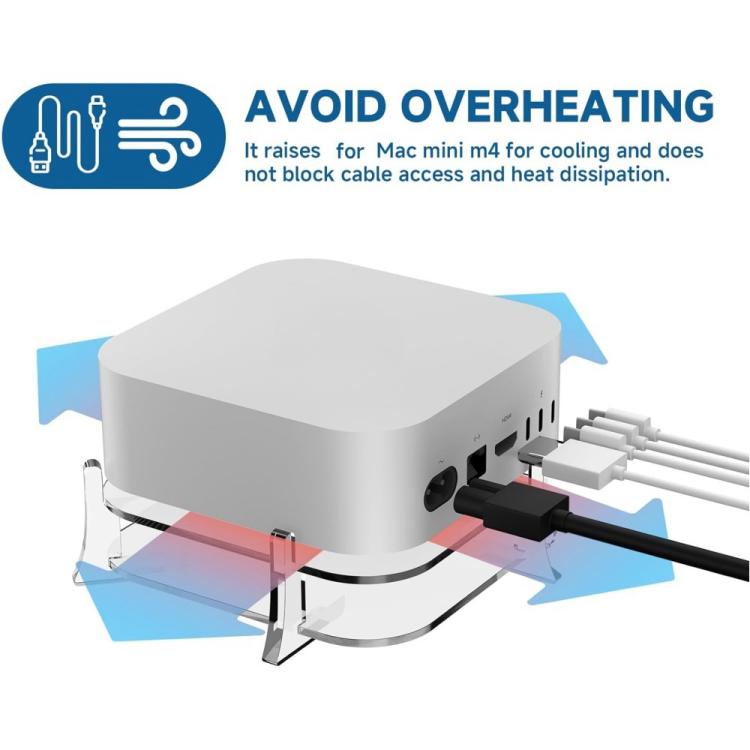 For MAC Mini M4 Desktop Acrylic Storage Bracket(YX146) - MINI PC Accessories & Gadgets by buy2fix | Online Shopping UK | buy2fix