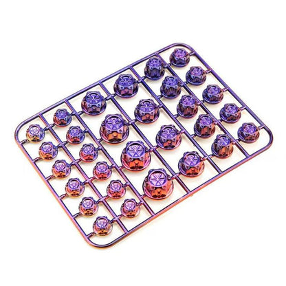 E-Bike Motorcycle Hexagonal Screw Cap Modification Accessories Electroplated Burned Titanium Screw Decoration(Purple) - Ornamental Parts by buy2fix | Online Shopping UK | buy2fix