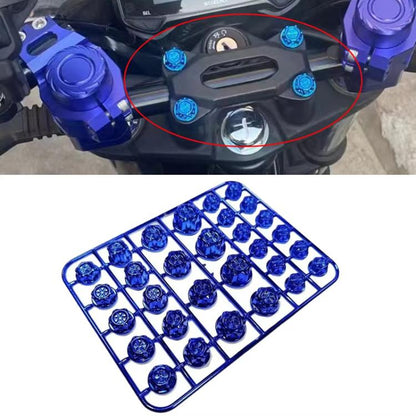 E-Bike Motorcycle Hexagonal Screw Cap Modification Accessories Electroplated Burned Titanium Screw Decoration(Purple) - Ornamental Parts by buy2fix | Online Shopping UK | buy2fix