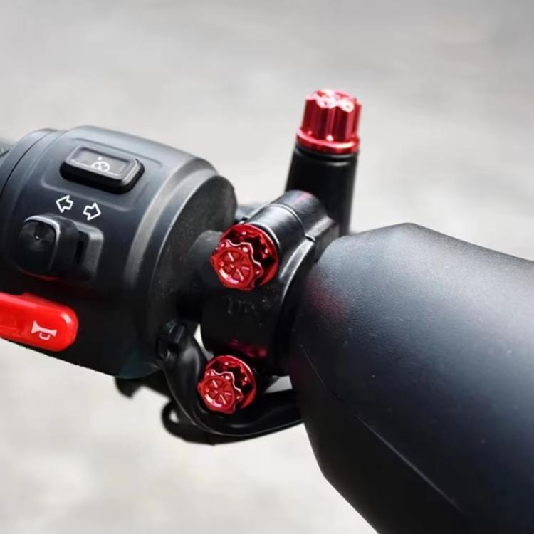 E-Bike Motorcycle Hexagonal Screw Cap Modification Accessories Electroplated Burned Titanium Screw Decoration(Purple) - Ornamental Parts by buy2fix | Online Shopping UK | buy2fix