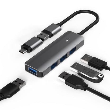 Blueendless Type-C Expansion Dock Multifunctional HUB Docking Station 4-in-1 USB3.0 x 4 - USB HUB by Blueendless | Online Shopping UK | buy2fix