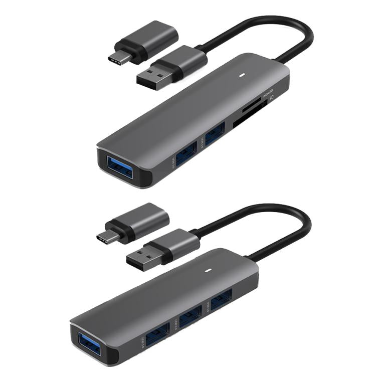 Blueendless Type-C Expansion Dock Multifunctional HUB Docking Station 5-in-1 USB3.0 x 3 + SD/TF3.0 - USB HUB by Blueendless | Online Shopping UK | buy2fix