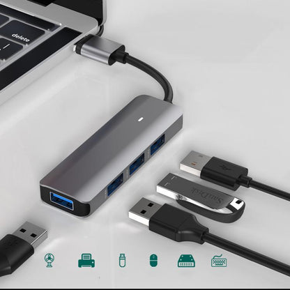 Blueendless Type-C Expansion Dock Multifunctional HUB Docking Station 5-in-1 USB3.0 x 3 + SD/TF3.0 - USB HUB by Blueendless | Online Shopping UK | buy2fix