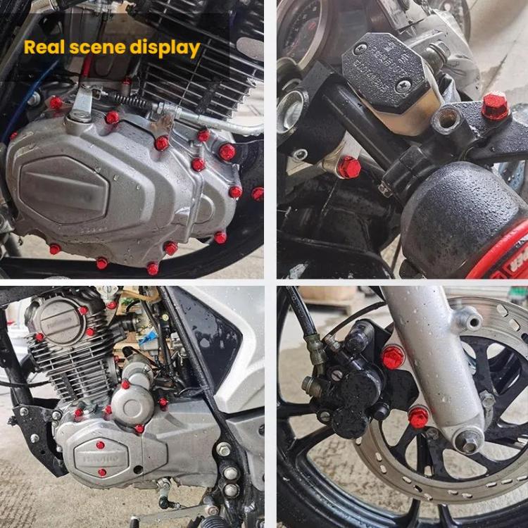 Motorcycle Scooter Modification Parts Screw Cover Decorative Screw Cap(Red) - Ornamental Parts by buy2fix | Online Shopping UK | buy2fix