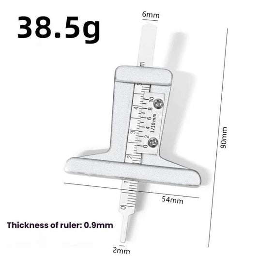 0-50mm Stainless Steel Tire Tread Depth Gauge(A1286) - Other Tools by buy2fix | Online Shopping UK | buy2fix