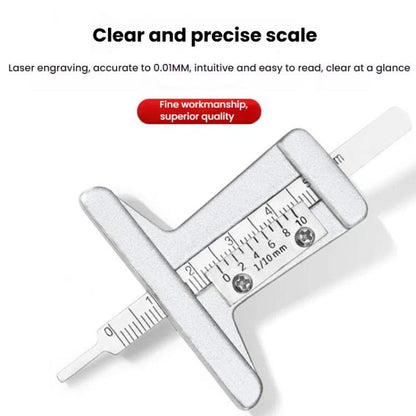 0-50mm Stainless Steel Tire Tread Depth Gauge(A1286) - Other Tools by buy2fix | Online Shopping UK | buy2fix