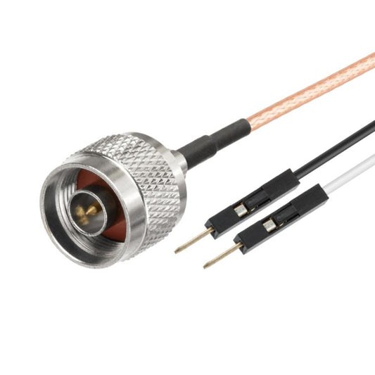 N Male To Dual DuPont Male RG316 RF Test Extension Adapter Cable(0.5m) - Connectors by buy2fix | Online Shopping UK | buy2fix