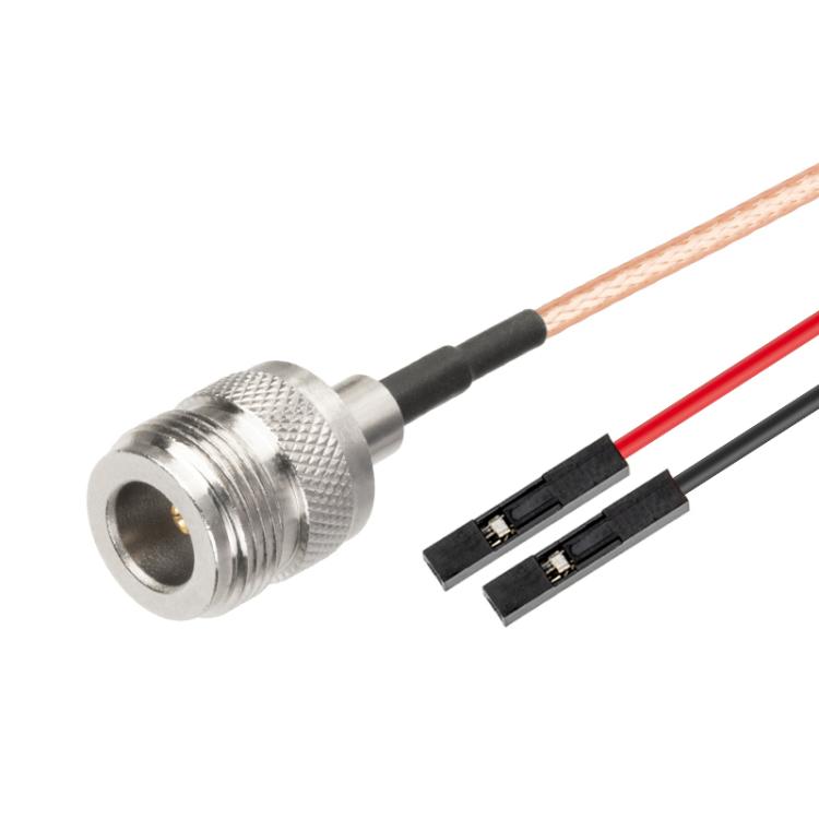 N Female To Dual DuPont Female RG316 RF Test Extension Adapter Cable(0.3m) - Connectors by buy2fix | Online Shopping UK | buy2fix