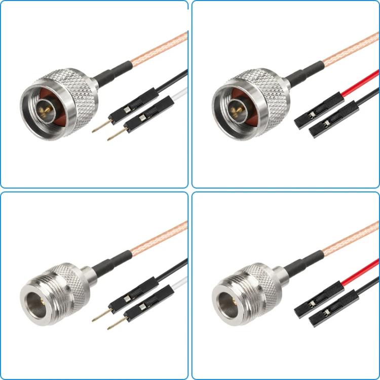 N Female To Dual DuPont Female RG316 RF Test Extension Adapter Cable(0.3m) - Connectors by buy2fix | Online Shopping UK | buy2fix
