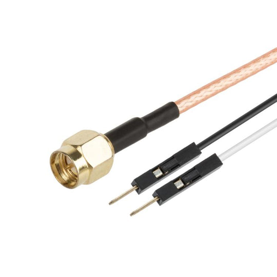 SMA Male To Dual DuPont Male RG316 RF Test Extension Adapter Cable(1m)