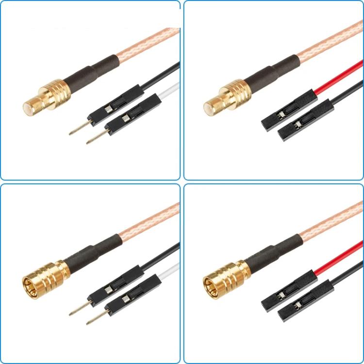 SMB Female To Dual DuPont Female RG316 RF Test Extension Adapter Cable(1m) - Connectors by buy2fix | Online Shopping UK | buy2fix