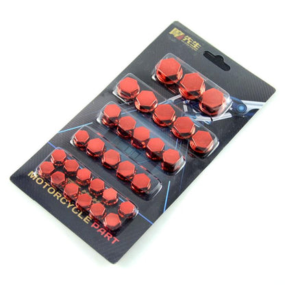 Motorcycle Modification Parts Screw Cap Decorative Parts Scooter Engine Screw Nut Cap Cover(Red) - Ornamental Parts by buy2fix | Online Shopping UK | buy2fix