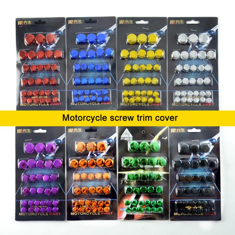 Motorcycle Modification Parts Screw Cap Decorative Parts Scooter Engine Screw Nut Cap Cover(Golden) - Ornamental Parts by buy2fix | Online Shopping UK | buy2fix