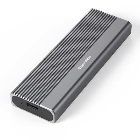 Blueendless 2818SN M.2 Nvme / Sata Dual-protocol Mobile Hard Disk Box with 2-in-1 Cable