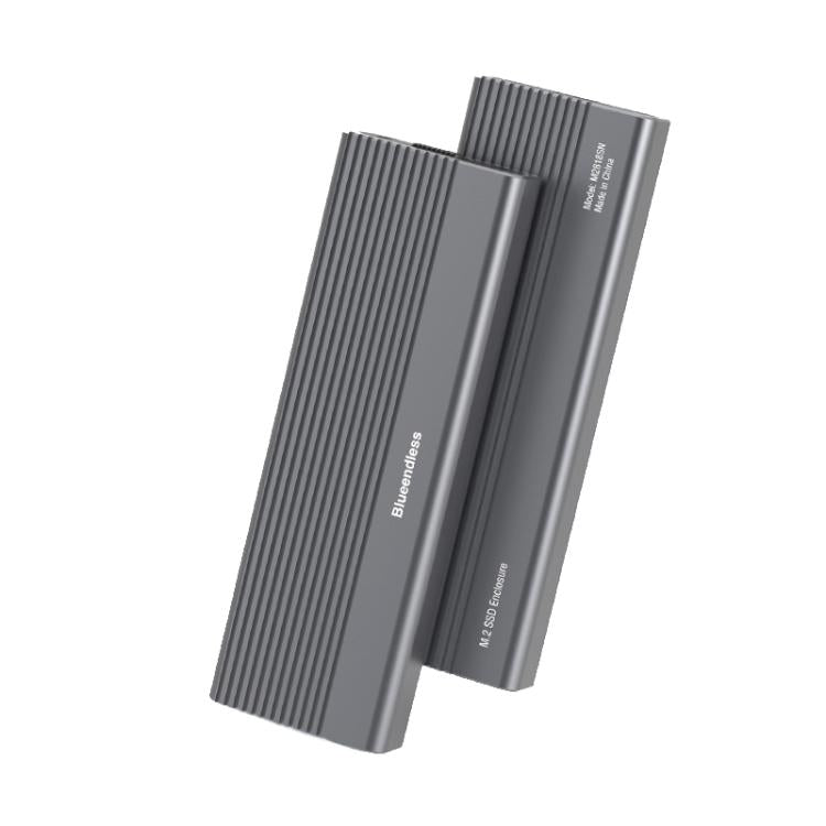 Blueendless 2818SN M.2 Nvme / Sata Dual-protocol Mobile Hard Disk Box with 2-in-1 Cable - HDD Enclosure by Blueendless | Online Shopping UK | buy2fix