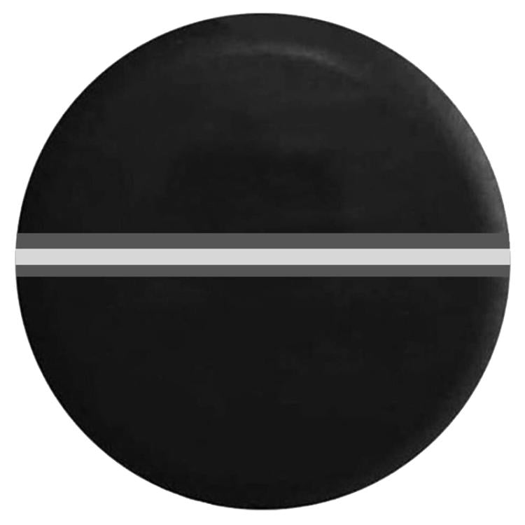 17inch Thickened Imitation Leather Car Tire Protector Spare Tire Cover With Reflective Stripes(FG-1 Gray) - Window Foils & Solar Protection by buy2fix | Online Shopping UK | buy2fix