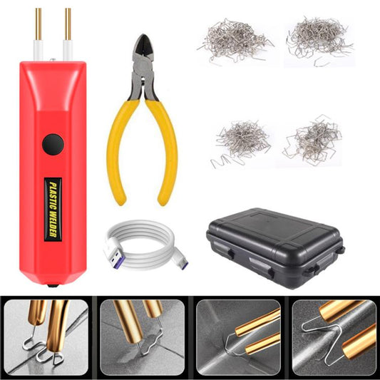 Lithium Plastic Welding Machine Rechargeable Cordless Car Bumper Plastic Repair Welder Parts Repair Tool, Spec: Red Plastic Boxed - Hand Tool Sets by buy2fix | Online Shopping UK | buy2fix