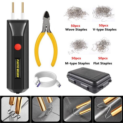 Lithium Plastic Welding Machine Rechargeable Cordless Car Bumper Plastic Repair Welder Parts Repair Tool, Spec: Blue Plastic Boxed - Hand Tool Sets by buy2fix | Online Shopping UK | buy2fix