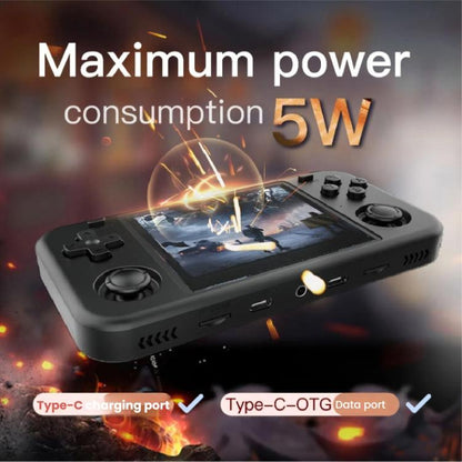 O30S 3.5-inch IPS Screen Open Source Handheld Game Console Linux System, Memory: 64G(Black) - Pocket Console by buy2fix | Online Shopping UK | buy2fix