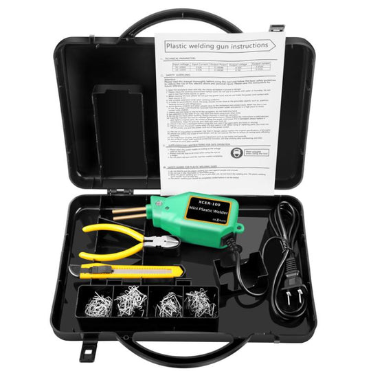Car Bumper Welding Plastic Welding Tools Welding Wire Patch Nail Hot Stapler Repair Welder, Plug: UK Plug