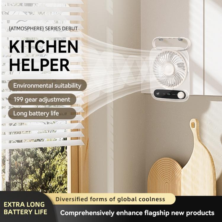 199-speed Desktop wall-mounted Fan With Handle & Light Built-in Aromatherapy Cotton(Clear Pink) - Electric Fans by buy2fix | Online Shopping UK | buy2fix