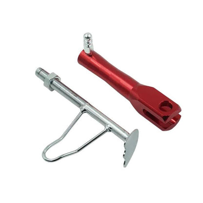 Motorcycle E-Bike Foot Support Retrofit Accessory Retractable Side Stand(Red) - Holder by buy2fix | Online Shopping UK | buy2fix
