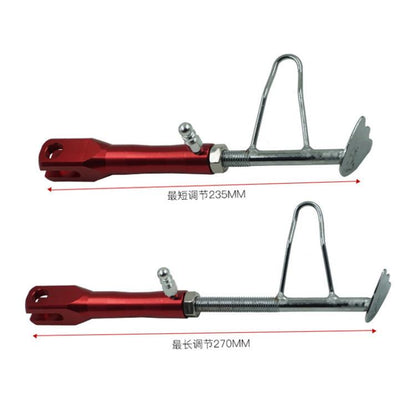 Motorcycle E-Bike Foot Support Retrofit Accessory Retractable Side Stand(Red) - Holder by buy2fix | Online Shopping UK | buy2fix
