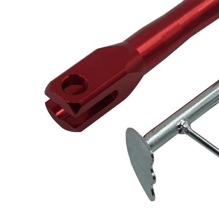 Motorcycle E-Bike Foot Support Retrofit Accessory Retractable Side Stand(Red) - Holder by buy2fix | Online Shopping UK | buy2fix