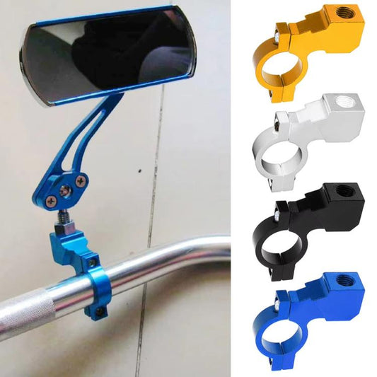 Motorcycle Modified Rear View Mirror Bracket Holder Clamp E-Bike Mirror Mount Reflector Clamp(Dark Blue) - Side Mirrors by buy2fix | Online Shopping UK | buy2fix