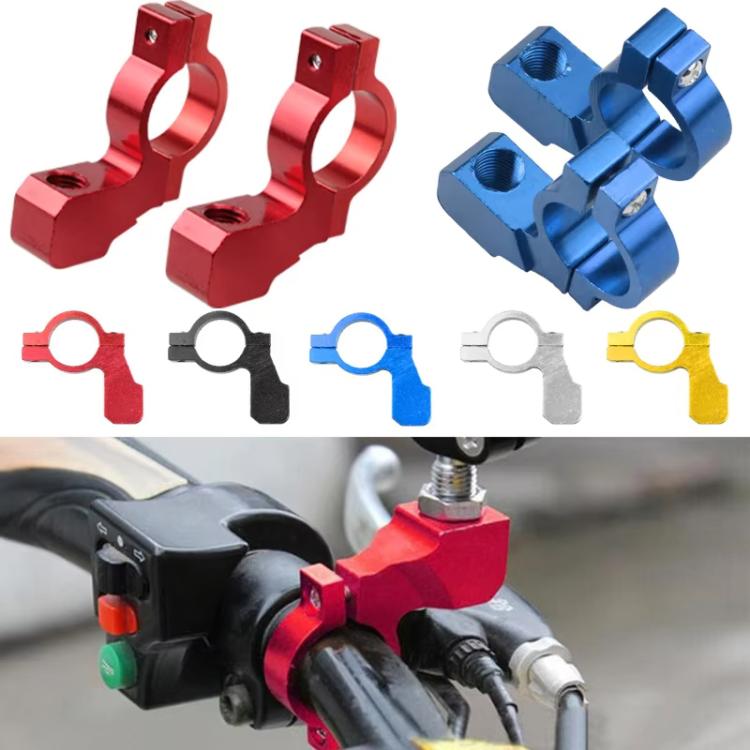 Motorcycle Modified Rear View Mirror Bracket Holder Clamp E-Bike Mirror Mount Reflector Clamp(Gold) - Side Mirrors by buy2fix | Online Shopping UK | buy2fix