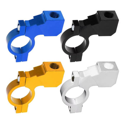 Motorcycle Modified Rear View Mirror Bracket Holder Clamp E-Bike Mirror Mount Reflector Clamp(Black) - Side Mirrors by buy2fix | Online Shopping UK | buy2fix