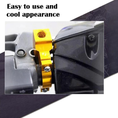 Motorcycle Modified Rear View Mirror Bracket Holder Clamp E-Bike Mirror Mount Reflector Clamp(Gold) - Side Mirrors by buy2fix | Online Shopping UK | buy2fix