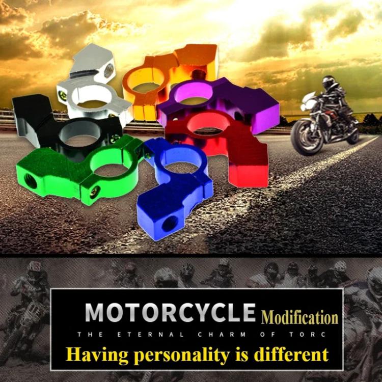 Motorcycle Modified Rear View Mirror Bracket Holder Clamp E-Bike Mirror Mount Reflector Clamp(Gold) - Side Mirrors by buy2fix | Online Shopping UK | buy2fix