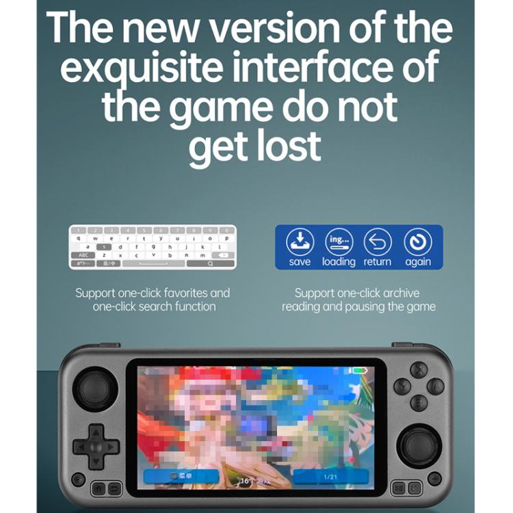 CB408 4.7-inch Touch Screen Handheld Game Console Supports WiFi Android 11 +Linux System 128G(Blue) - Pocket Console by buy2fix | Online Shopping UK | buy2fix