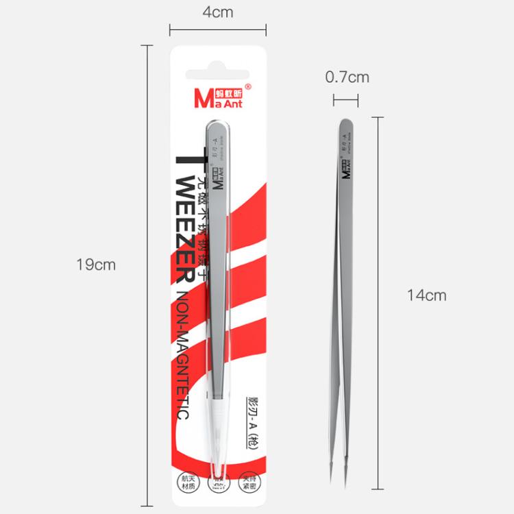 MaAnt Hand-Polished Non-Magnetic Stainless Steel Tweezers(K) - Tweezers by MaAnt | Online Shopping UK | buy2fix