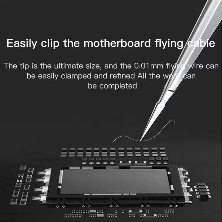 MaAnt Hand-Polished Non-Magnetic Stainless Steel Tweezers(A) - Tweezers by MaAnt | Online Shopping UK | buy2fix