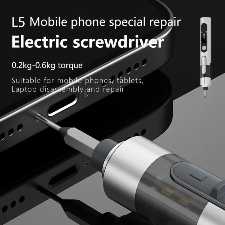 MaAnt L5 With 12 Batches Multi-Function Small Electric Screwdriver Set For Mobile Phone Repair - Screwdriver Set by MaAnt | Online Shopping UK | buy2fix