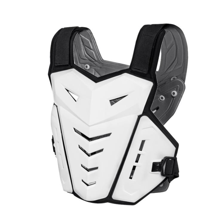 SULAITE Motocross Armor Vest Motorcycle Rider Chest Protection Equipment Racing Anti-Fall Armor Protector, Size: Uniform(White) - Protective Gear by SULAITE | Online Shopping UK | buy2fix