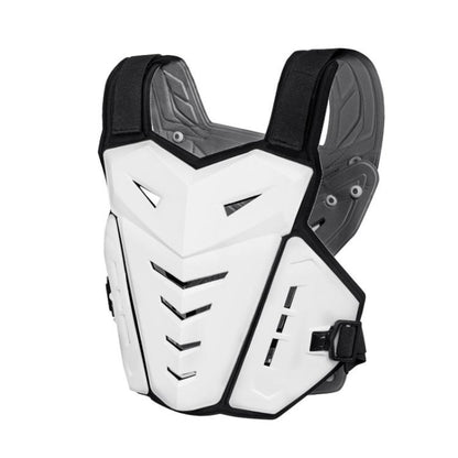SULAITE Motocross Armor Vest Motorcycle Rider Chest Protection Equipment Racing Anti-Fall Armor Protector, Size: Uniform(White) - Protective Gear by SULAITE | Online Shopping UK | buy2fix