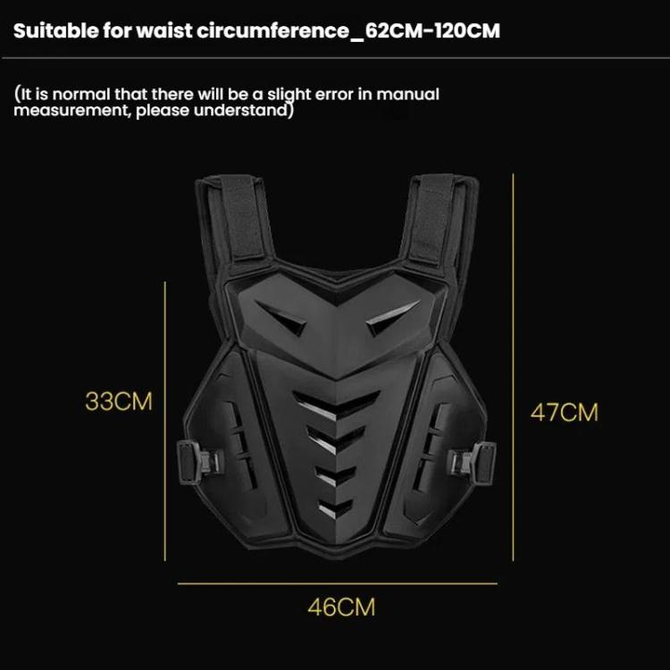 SULAITE Motocross Armor Vest Motorcycle Rider Chest Protection Equipment Racing Anti-Fall Armor Protector, Size: Uniform(Black) - Protective Gear by SULAITE | Online Shopping UK | buy2fix