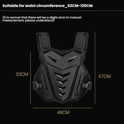 SULAITE Motocross Armor Vest Motorcycle Rider Chest Protection Equipment Racing Anti-Fall Armor Protector, Size: Uniform(Black) - Protective Gear by SULAITE | Online Shopping UK | buy2fix
