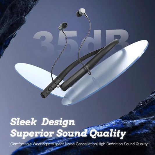 Neck-hanging 16-channel Bluetooth Hearing Aid Rechargeable Sound Amplifier for The Elderly(Black) - Hearing Aids by buy2fix | Online Shopping UK | buy2fix