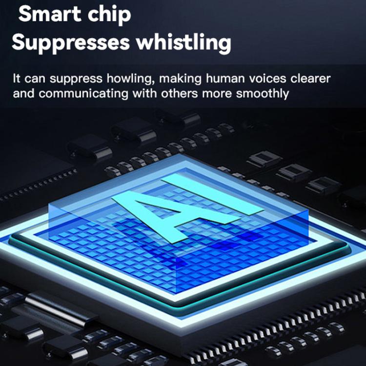 Neck-hanging 16-channel Bluetooth Hearing Aid Rechargeable Sound Amplifier for The Elderly(Black) - Hearing Aids by buy2fix | Online Shopping UK | buy2fix