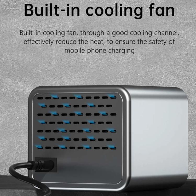 MaAnt DianBa No.1 Pro Multi-port Charger 9-ports With Digital Display Power Wireless Charger EU Plug - Power Supply by MaAnt | Online Shopping UK | buy2fix