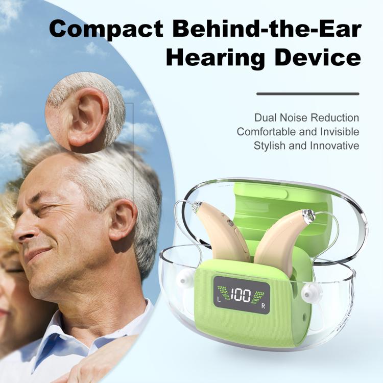 16-Channel Digital Hearing Aid Elderly Sound Amplifier With Digital Display Space Charging Box(Skin Color) - Hearing Aids by buy2fix | Online Shopping UK | buy2fix