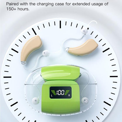 16-Channel Digital Hearing Aid Elderly Sound Amplifier With Digital Display Space Charging Box(Skin Color) - Hearing Aids by buy2fix | Online Shopping UK | buy2fix