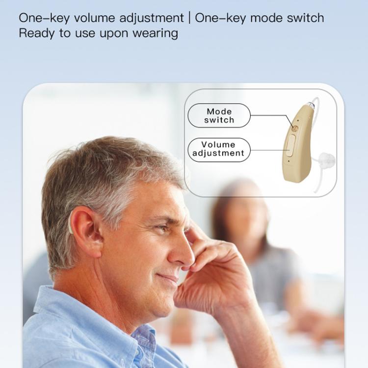 16-Channel Digital Hearing Aid Elderly Sound Amplifier With Digital Display Space Charging Box(Skin Color) - Hearing Aids by buy2fix | Online Shopping UK | buy2fix