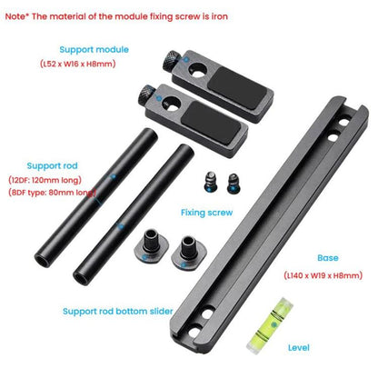 FinalCool Aluminum Alloy Adjustable Graphics Card Bracket Chassis Fan Position Graphics Holder Support 12cm Silver - Caddies & Enclosures by FinalCool | Online Shopping UK | buy2fix