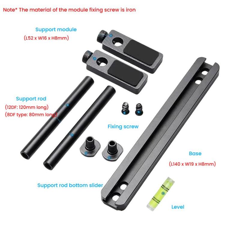 FinalCool Aluminum Alloy Adjustable Graphics Card Bracket Chassis Fan Position Graphics Holder Support 8cm Silver - Caddies & Enclosures by FinalCool | Online Shopping UK | buy2fix